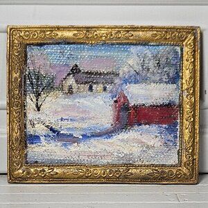 Pauline Miller Miniature Original Oil Painting